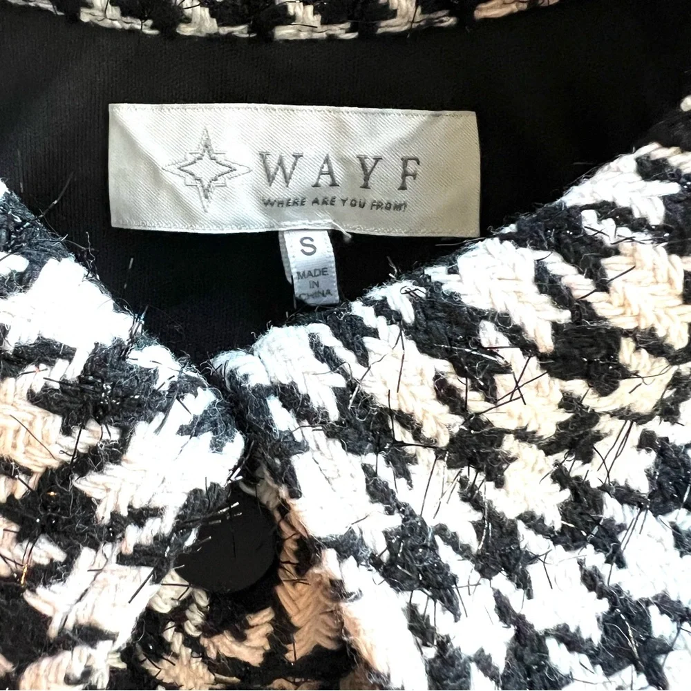 WAYF Women’s Houndstooth Shirt, Jacket - Picture 14 of 16